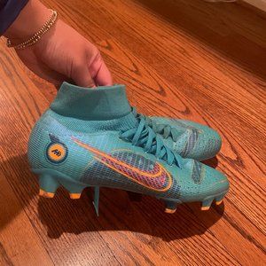 Nike Mercurial Superfly 8 Elite Ag Chlorine Blue Laser Orange Cleats
